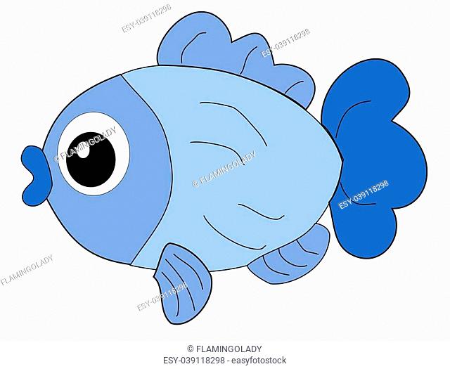 Blue fish with big eyes Stock Photos and Images | agefotostock