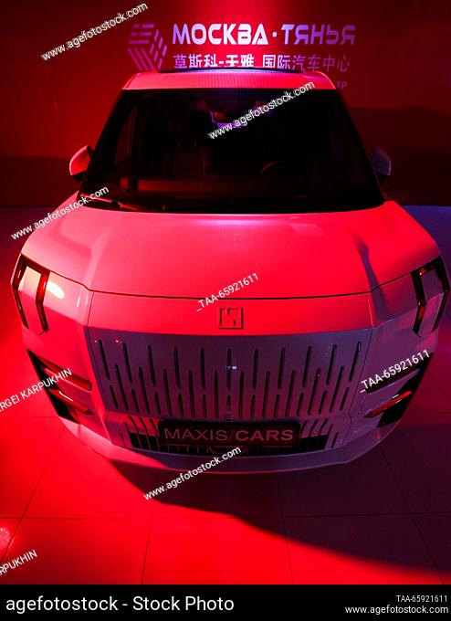 RUSSIA, MOSCOW - DECEMBER 19, 2023: A vehicle is pictured during the opening of the Moscow-Tianya international auto centre. Sergei Karpukhin/TASS