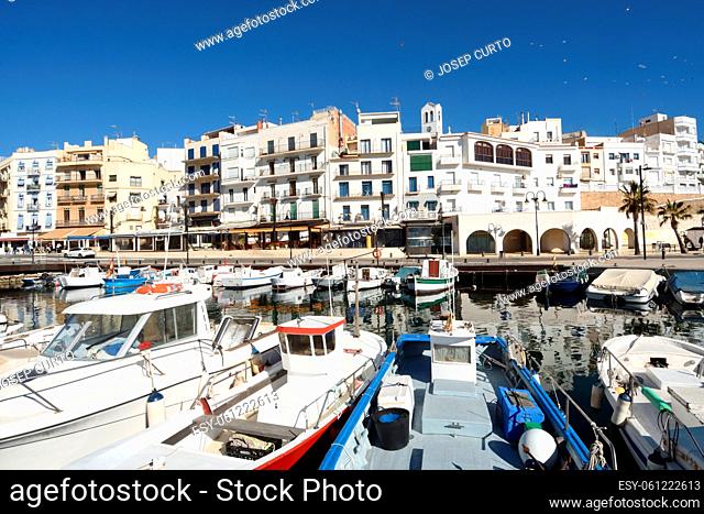 fishing village of Lâ. . Ametlla de Mar, Costa Dorada, Tarragona province, Catalonia, Spain