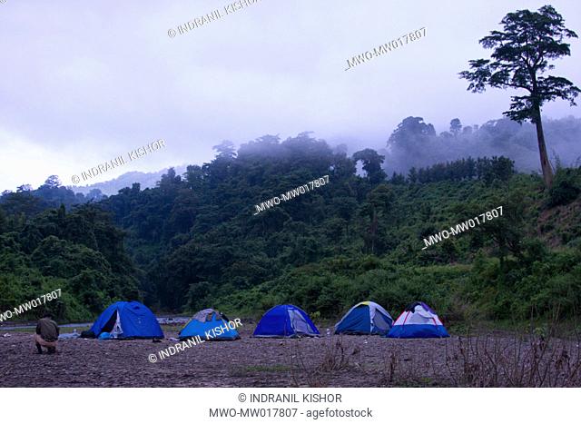 The Bangladesh Tourism Expansion Forum, BTEF members camping near Remarki, in Thanchi, Bandarban, Bangladesh October 4, 2007 One of the three hill districts of...