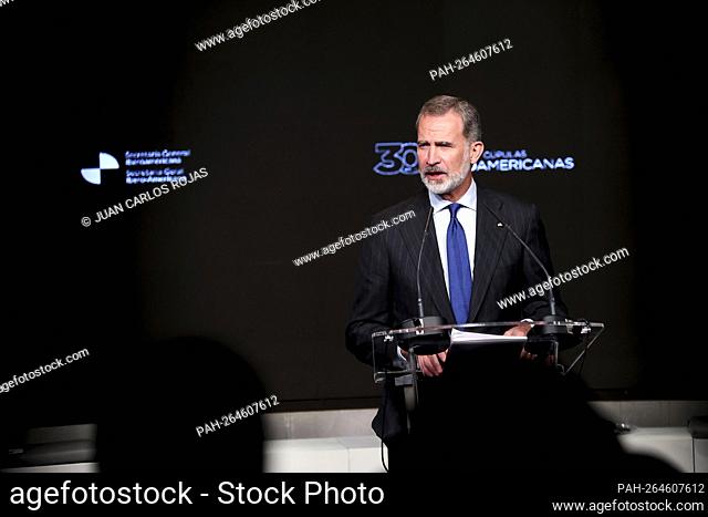 Madrid, Spain; 15.11.2021.- They celebrate in Madrid the XXX anniversary of Cumbres Iberoamericanas. King Felipe VI. They celebrate in Madrid the XXX...