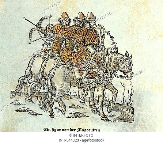Rußland, Geografie, Titelblatt, Titel, Sigismund zu Herberstein (1486 - 1566), 'Reise zu den Moskowitern', Reisebericht, Reiseberichte, Fauna, Zoologie, Tier