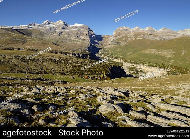 parque nacional de Ordesa y Monte Perdido, comarca del Sobrarbe, Huesca, Aragón, cordillera de los Pirineos, Spain
