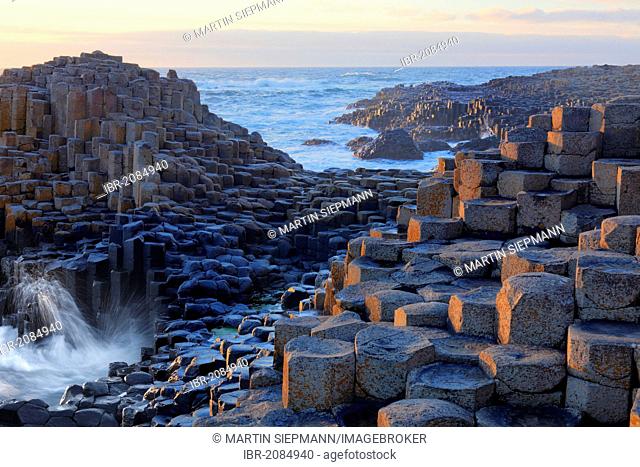 Basaltic columns, Giant's Causeway, Causeway Coast, County Antrim, Northern Ireland, United Kingdom, Europe