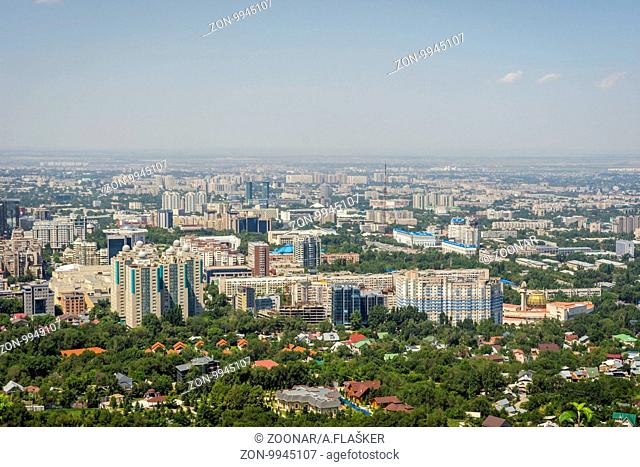 View over Almaty skyline, Kazakhstan