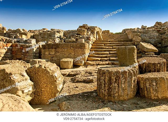 Carteia Archeological Site 7th century BC. includes remains from the Phoenician, Carthaginian, Roman, Visigothic, Byzantine, Moorish and Christian eras