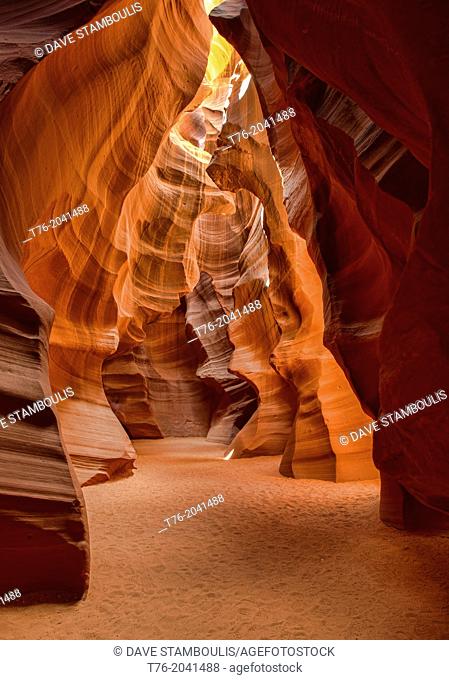 beautiful colors and formations in Upper Antelope Canyon, Page, Arizona