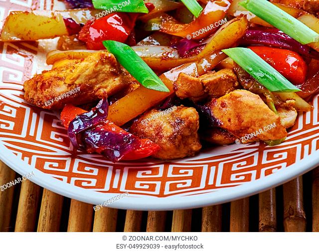 Chicken and Chinese Vegetable Stir-Fry, Chinese-style Kung Pao Chicken