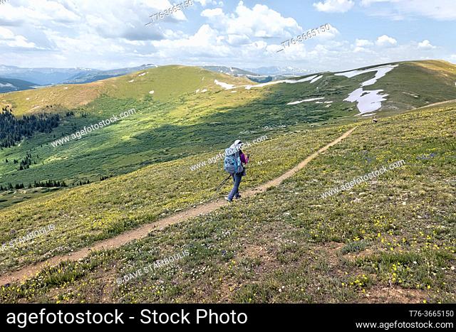 Hiking the 485 mile Colorado Trail, San Juan Mountains, Colorado