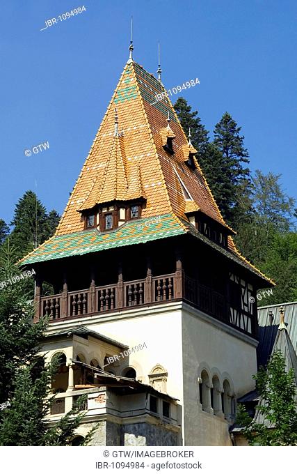 Pelisor Castle, Simiu, Wallachia, Carpathian Mountains, Romania
