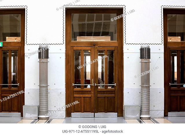 Hall. Postal Office Savings Bank Building by Otto Wagner