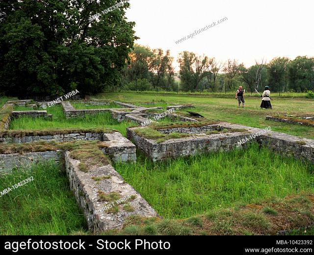 Late Roman fort Abusina, Eining, Bavaria, Germany