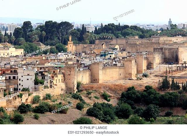 View over the old medina of Fes, Morocco, North Africa