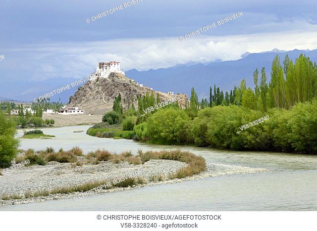 India, Jammu & Kashmir, Ladakh, Indus river and Stakna monastery