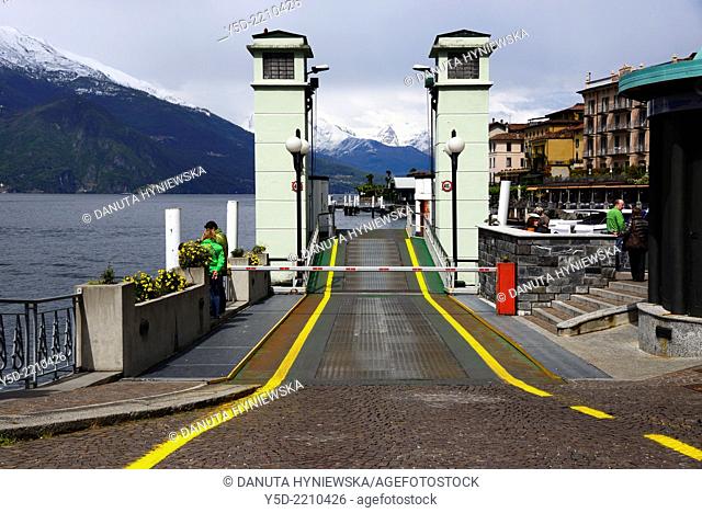 transport ferry port in Bellagio, Lake Como, Lombardy, Italy