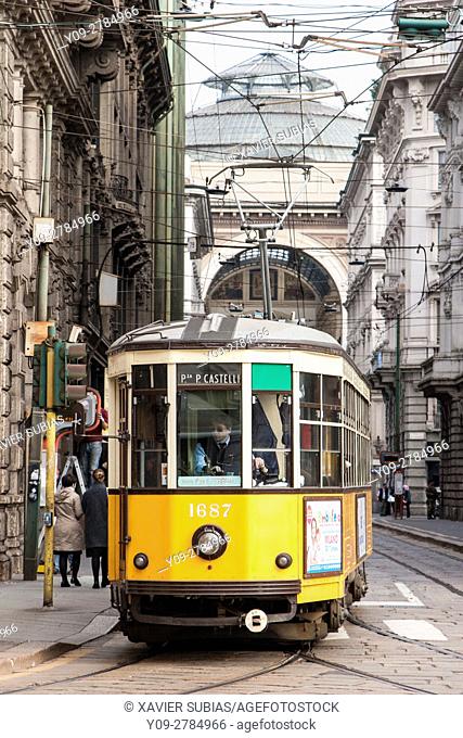 Tram, Milan, Lombardy, Italy