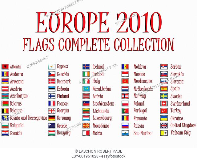 europe 2010 flags