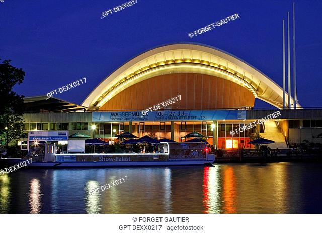 WORLD CULTURES HOUSE ON THE BANKS OF THE SPREE, HAUS DER KULTUREN DER WELT, 'THE PREGNANT OYSTER' SCHWANGERE AUSTER. , BERLIN, GERMANY