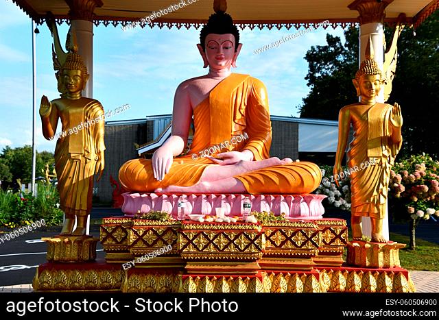 Lao Buddha Ariyamedtaram Temple in Morris, Connecticut USA