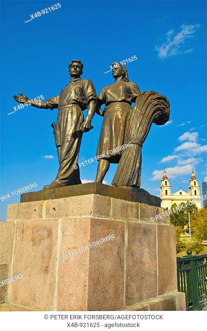 Socialist realist sculpture Vilnius Lithuania