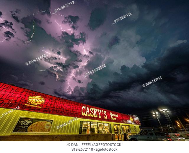 Lightning Over Chapman Kansas