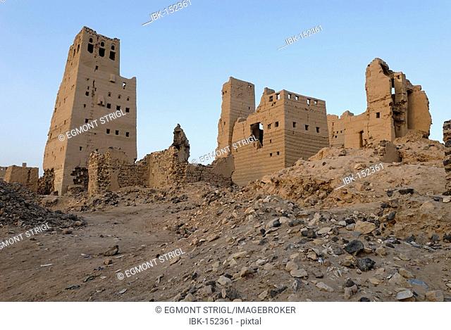 Deserted old town of Marib, Yemen