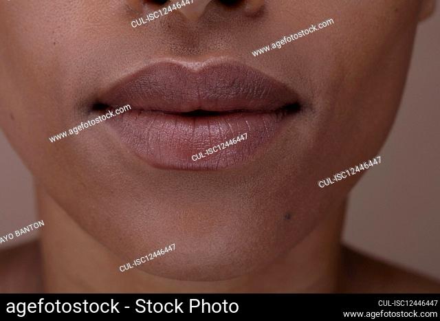 Close-up of woman's mouth