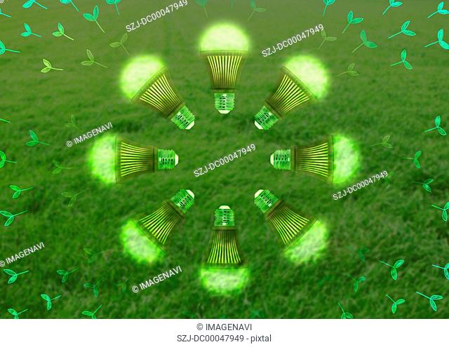 Ecology image of LED bulbs
