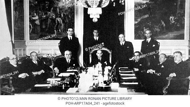session of the Spanish government under the leadership of Santiago Casares y Quiroga (1884 – 1950) Prime Minister of Spain from 13 May to 19 July 1936