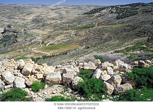 View from mount Nebo Khirbet as-Sayagha, Jordan