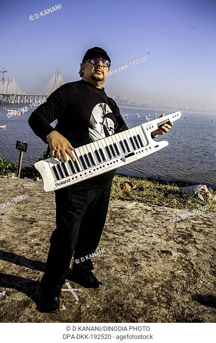 Louis Banks playing synthesizer worli mumbai maharashtra India Asia