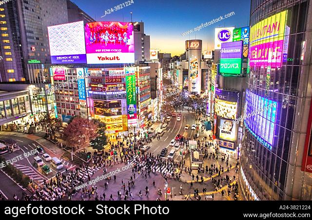 Tokyo, Shibuya district, Hachiko crossing