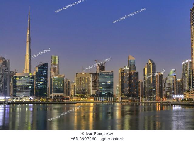 Dubai at Dusk, United Arab Emirates