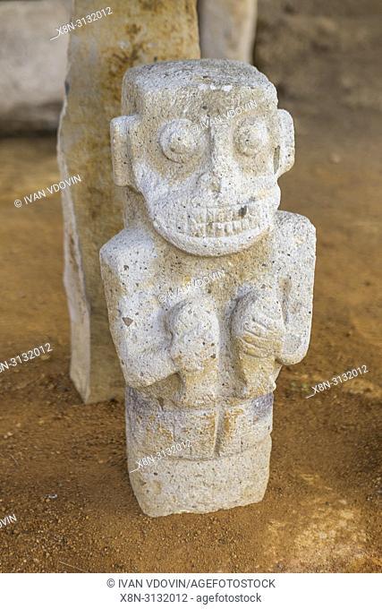 Archaeological site Alto de los Idolos near San Agustin, Colombia