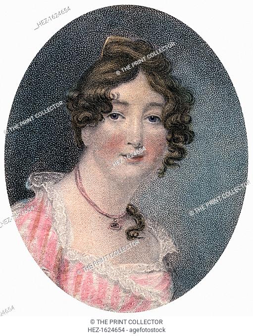 Mrs Coutts, English actress, 19th century. Portrait of Harriot Mellon (c1777-1837) who married Thomas Coutts, founder of Coutts & Co, the royal bank