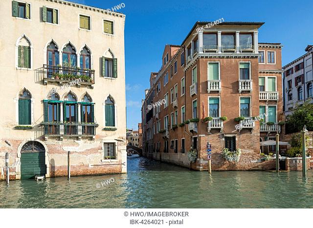 Rio di San Marcuola, Grand Canal in front, Cannaregio, Venice, Veneto, Italy