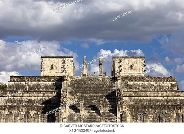 Templo de los Guerreros Temple of the Warriors in Chichen Itza, Yucatan Peninsula, Mexco