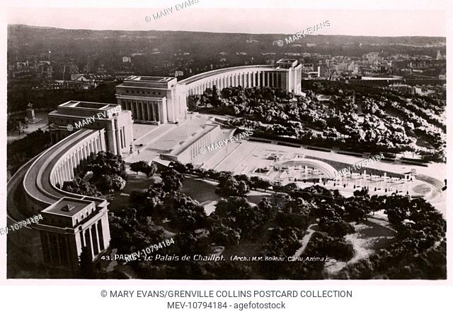 France - Paris - Architect's model for the proposed Palais de Chaillot