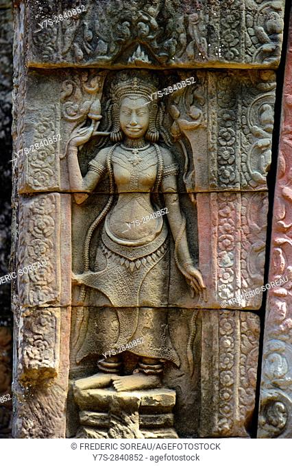 Banteay Kdei temple, Angkor, Siem Reap, Cambodia, Indochina, Southeast Asia, Asia