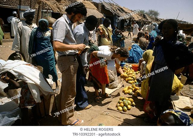 El Geneina Sudan Missionary Buys Provisions Vegetable Market
