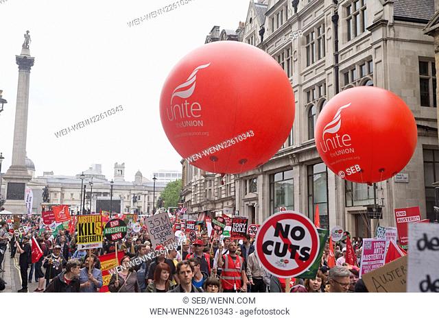 The People's Assembly Anti-Austerity March Featuring: Atmosphere Where: London, United Kingdom When: 20 Jun 2015 Credit: Seb/WENN.com