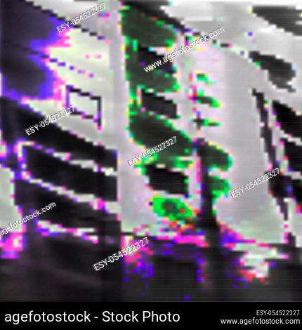 vector vibrant colors modern abstract glitch art graphic design background