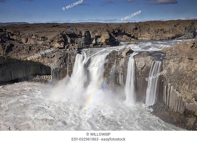 Aldeyjarfoss Waterfall in Iceland, June 2015