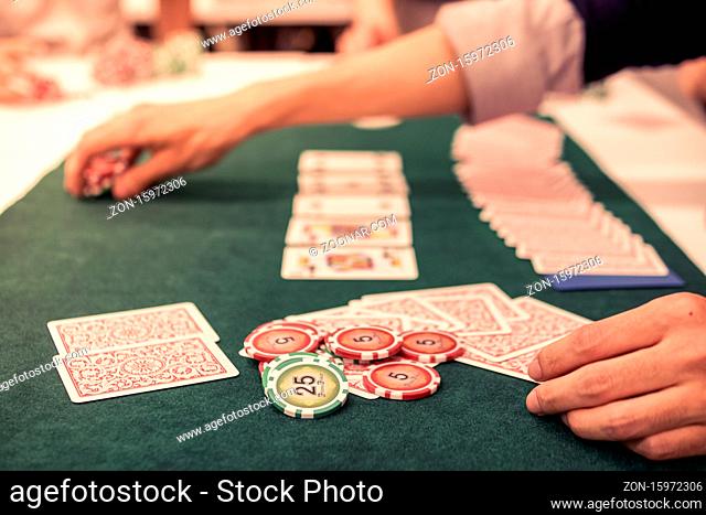 Image of Texas Holdem (poker). Shooting Location: Tokyo metropolitan area