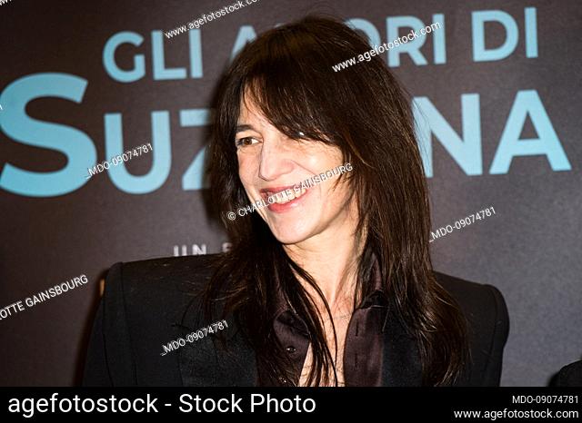 Jane Birkin and daughter Charlotte Gainsbourg attend photocall for