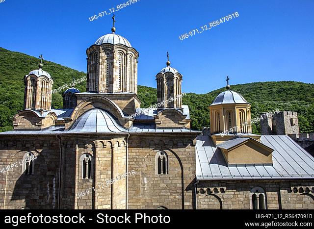 Manasija orthodox monastery near Despotovac, Serbia