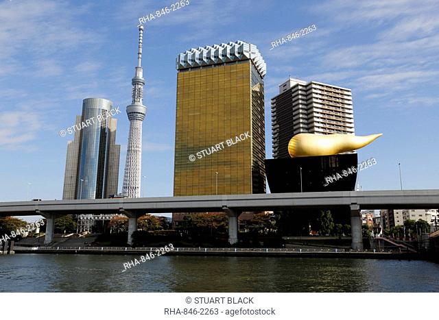 Skytree Tower and modern architecture, Sumida, Tokyo, Japan, Asia