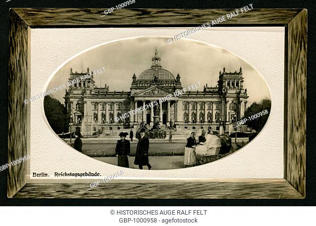 Europe, Germany, Reichstag building, sent 12. 10. 1909 , publisher information : A 37 , Brillant