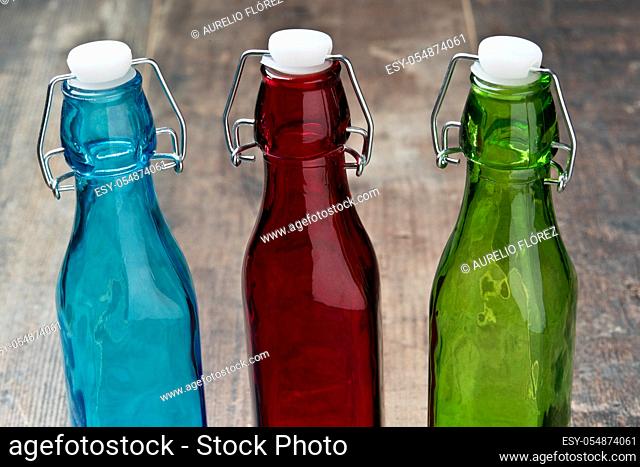 Bottle (from the French bouteille, and from the Latin butticŠ­la) is a container designed to hold liquids and transport them, made of rigid materials