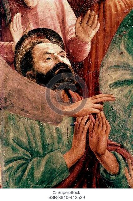 St. Peter Resurrects The Child Of Theophilus - Detail 4 From The Life Of St. Peter Cycle 1425-28 Masaccio 1401-1428 Italian Fresco Cappella Brancacci